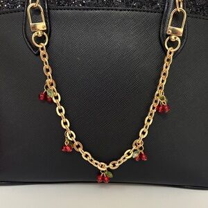 Cherry and Gold Bag Chain